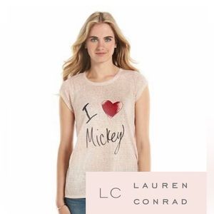 LAUREN CONRAD Medium “I Love Mickey” Shirt